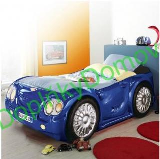dětská auto postel SLEEP CAR modrá