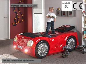 dětská auto postel SLEEP CAR červená