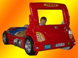 dětská auto postel TRUCK červená