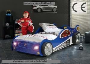 auto postel monza modrá