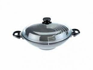 Wok pánev 32/11 cm se skleněnou poklicí