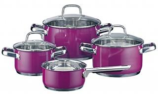 4 dílná sada nádobí z nerez oceli Purple