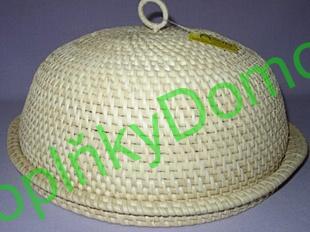 Ratanový tác s poklopem