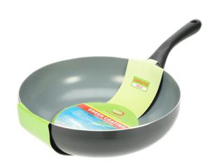 Pánev Wok s keramickým povrchem 28 cm Indukce Green coating 