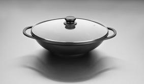 Titanová pánev Wok Belux 36 cm s poklicí INDUKCE 
