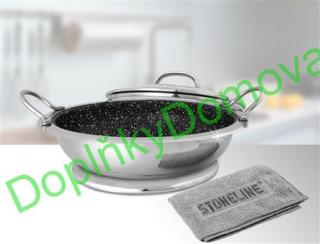 Servírovací pánev wok s povrchem kamene STONELINE 30 cm i INDUKCE