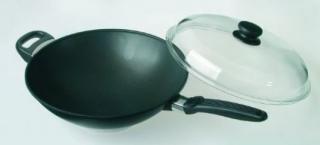 Wok titan skk 32 cm s poklicí pyrex 