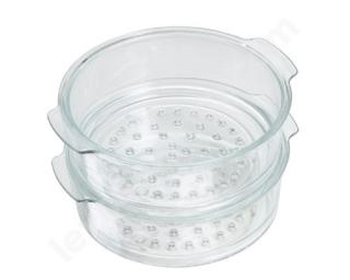Skleněný pařák průměr 24 cm - 2 ks 