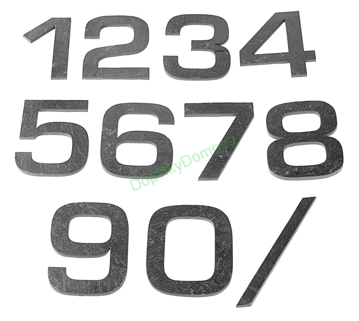 Domovní číslo popisné Břidlice EUROMODE - č. 2