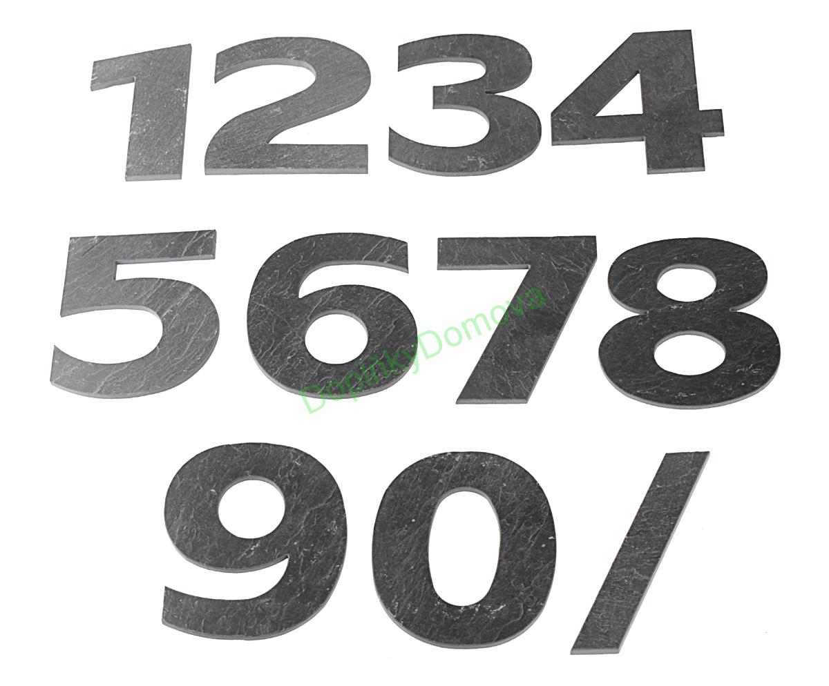 Domovní číslo popisné Břidlice LILY - lomítko