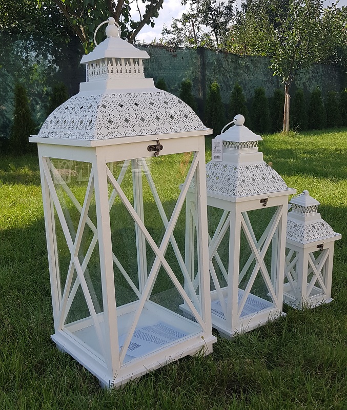 Dřevěná lucerna ROMANA, 61 cm - D1143/S