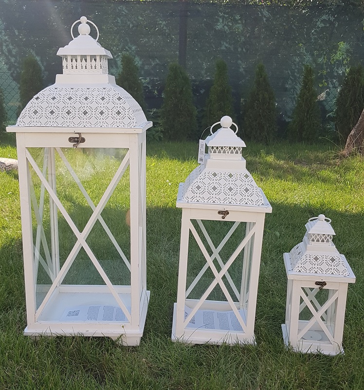 Dřevěná lucerna ROMANA, 61 cm - D1143/S