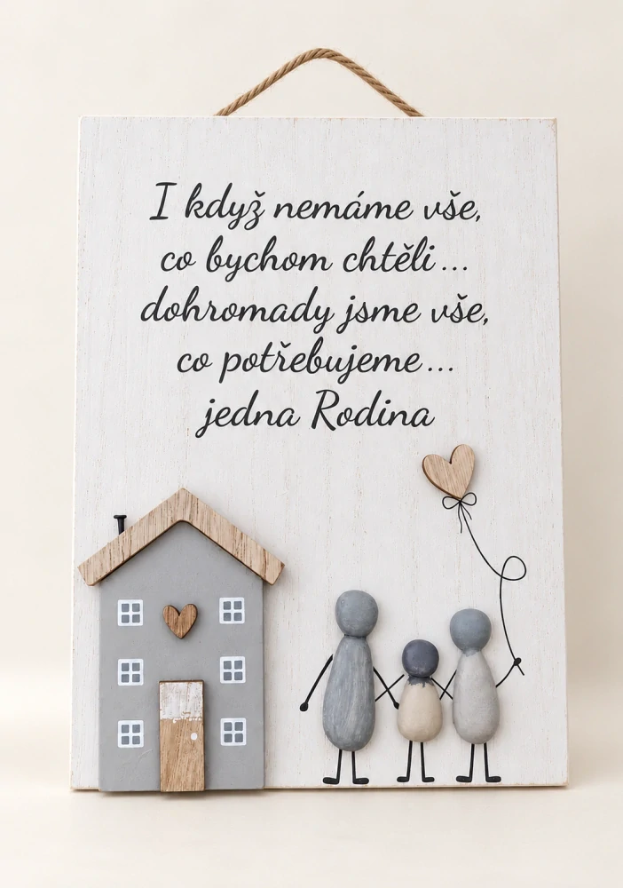 Cedule k zavěšení - rodina