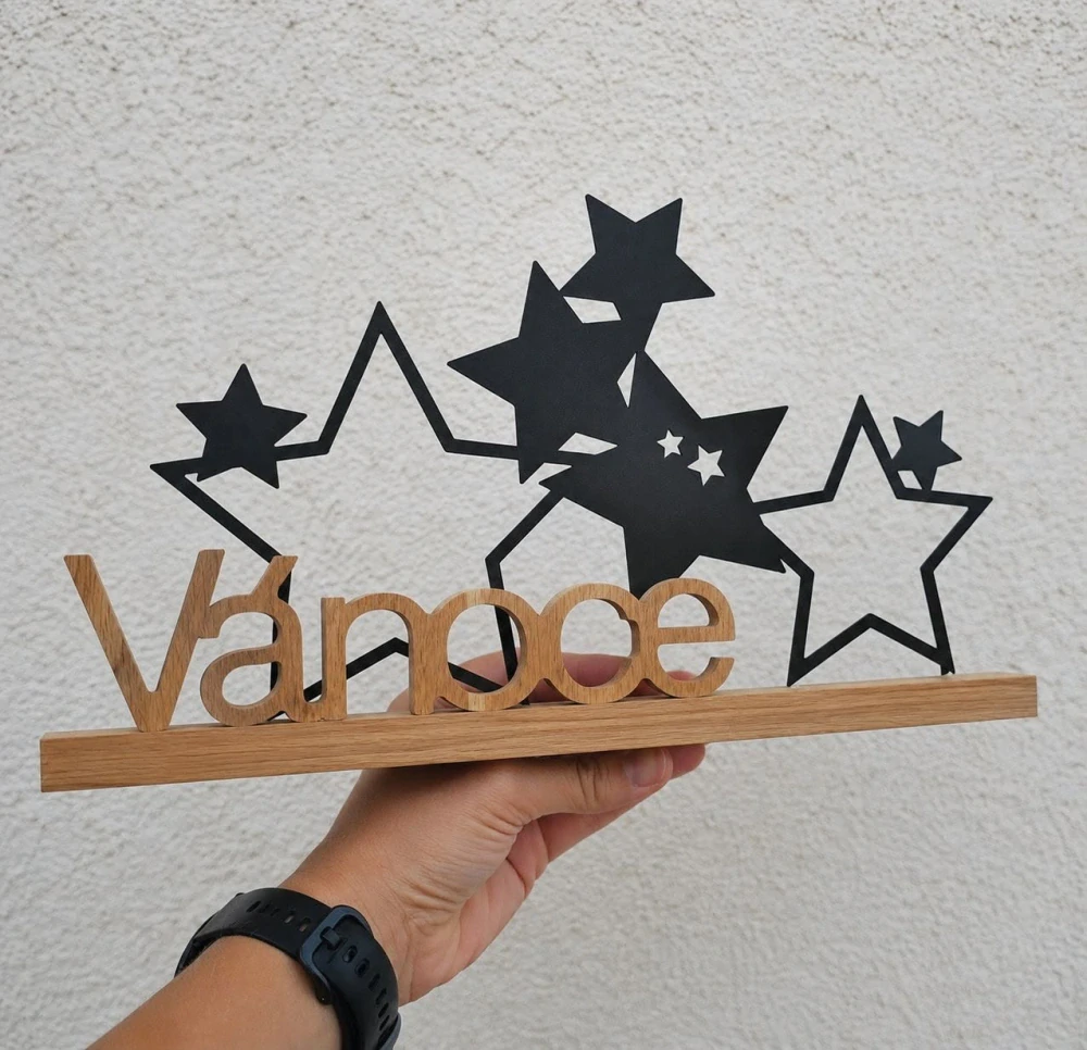 Vánoce - dekorace na postavení