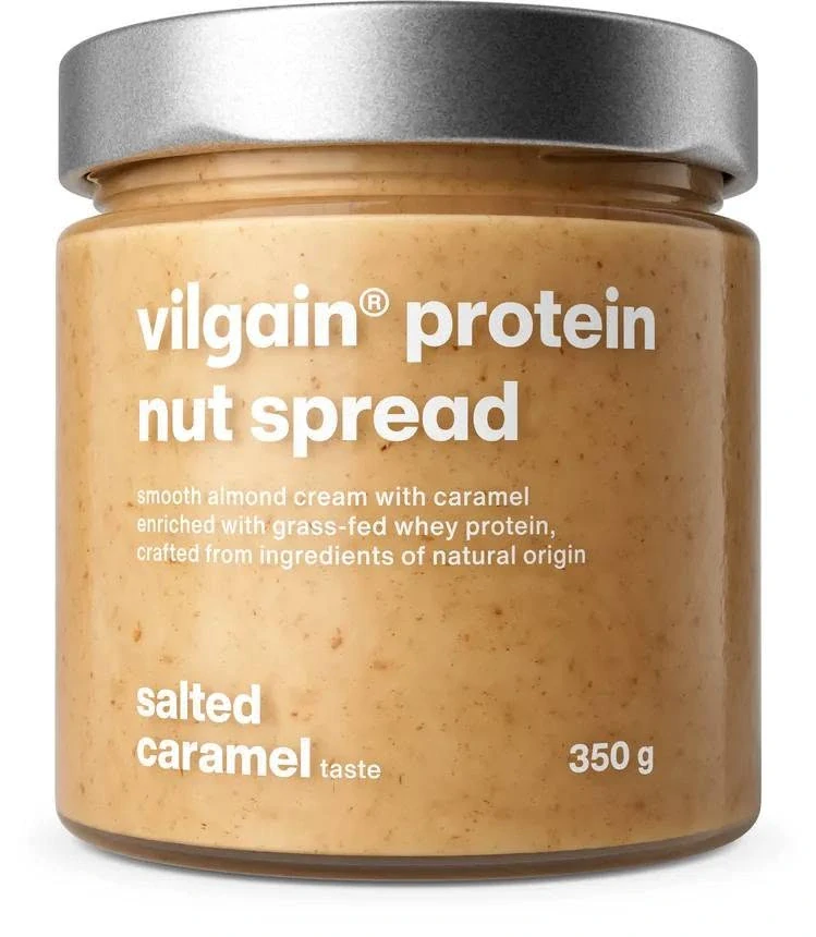 Vilgain Vilgain Protein Nut Spread – 350 g – 100% přírodní ořechové máslo s grass‑fed proteinem