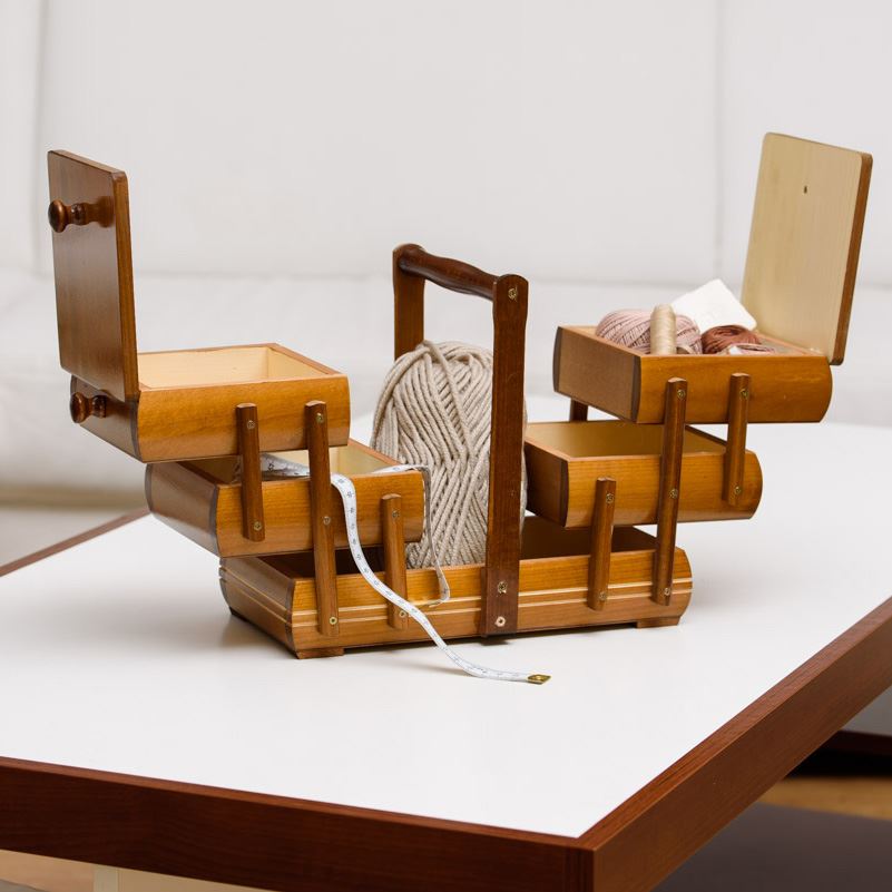 Rozkládací kazeta malá, světle hnědá 0960006