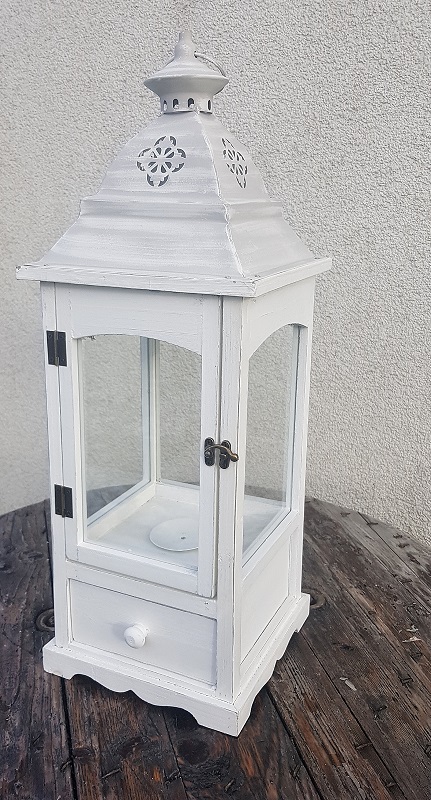 Dřevěná lucerna JOVANA s šuplíkem, 66 cm -D3125/S