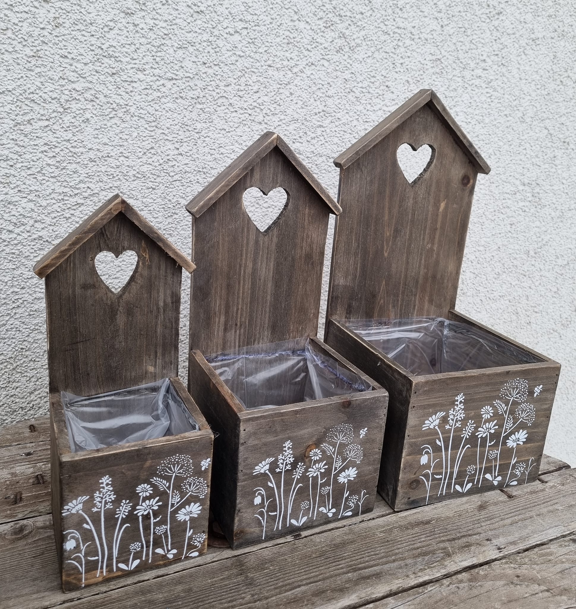 Dřevěný obal, sada 3 kusů