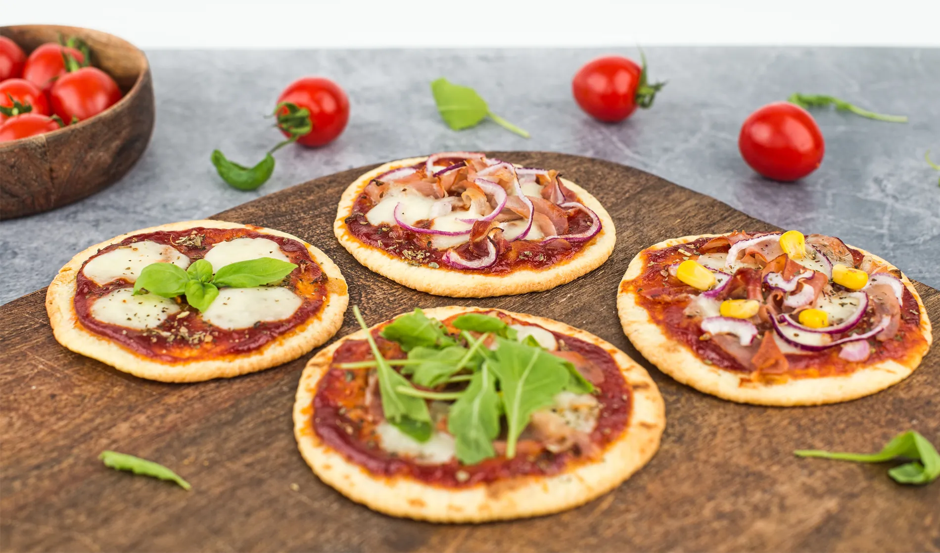 Vilgain Mini těsto na pizzu 8 ks⁠–⁠ pro přípravu domácích mini pizz či tacos, pouze 4 přírodní suroviny