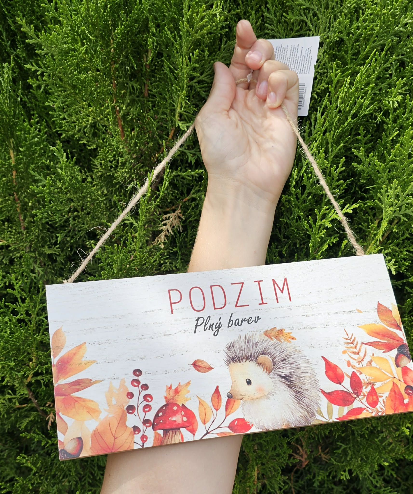Podzimní cedule k zavěšení