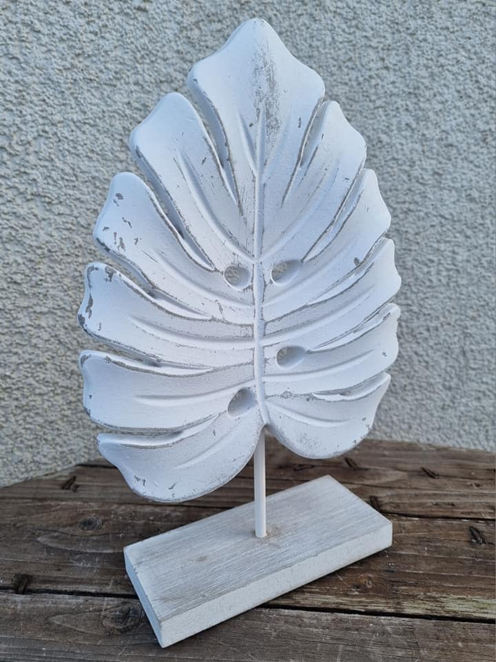 Dřevěná dekorace - list Monstera