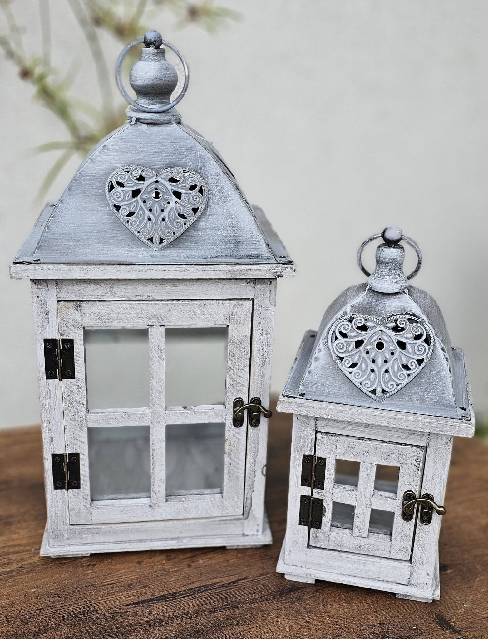 Dřevěná sada luceren, šedá