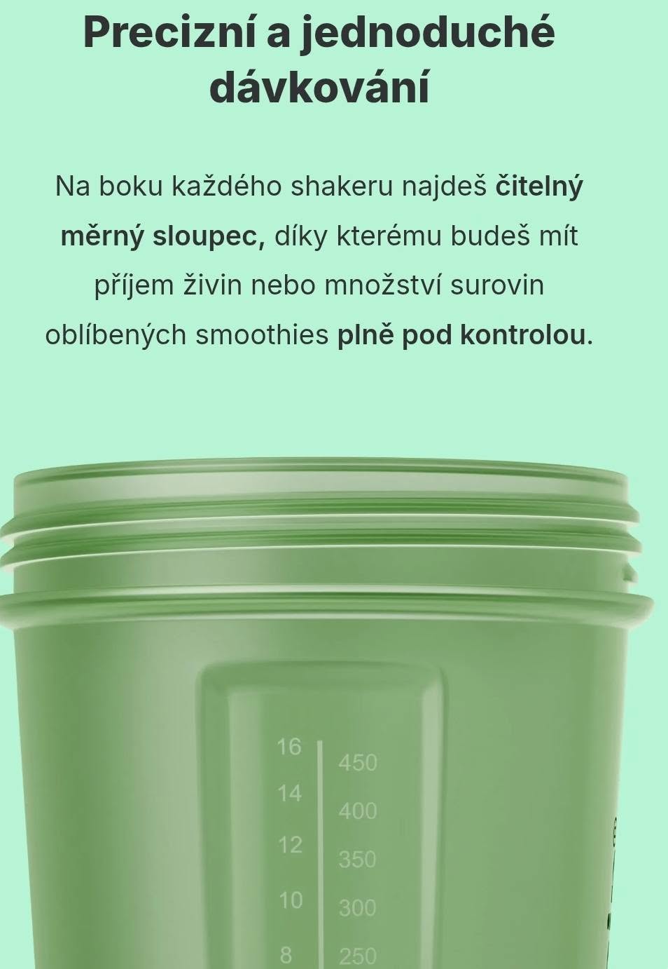 Vilgain Shaker Pro 2Go – stylový shaker se dvěma zásobníky, kovovou spirálou - tmavě modrý
