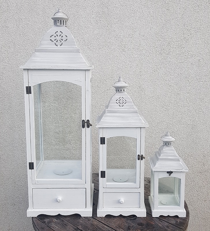 Dřevěná lucerna JOVANA, 40 cm - D3125/M