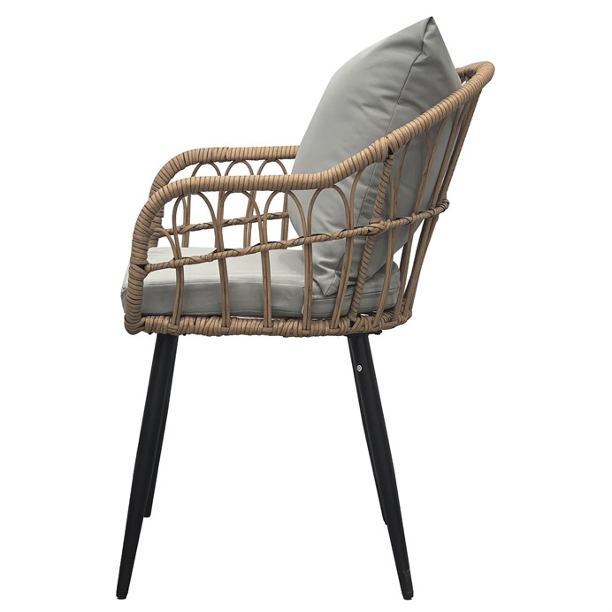 Zahradní židle, polyratan, přírodní