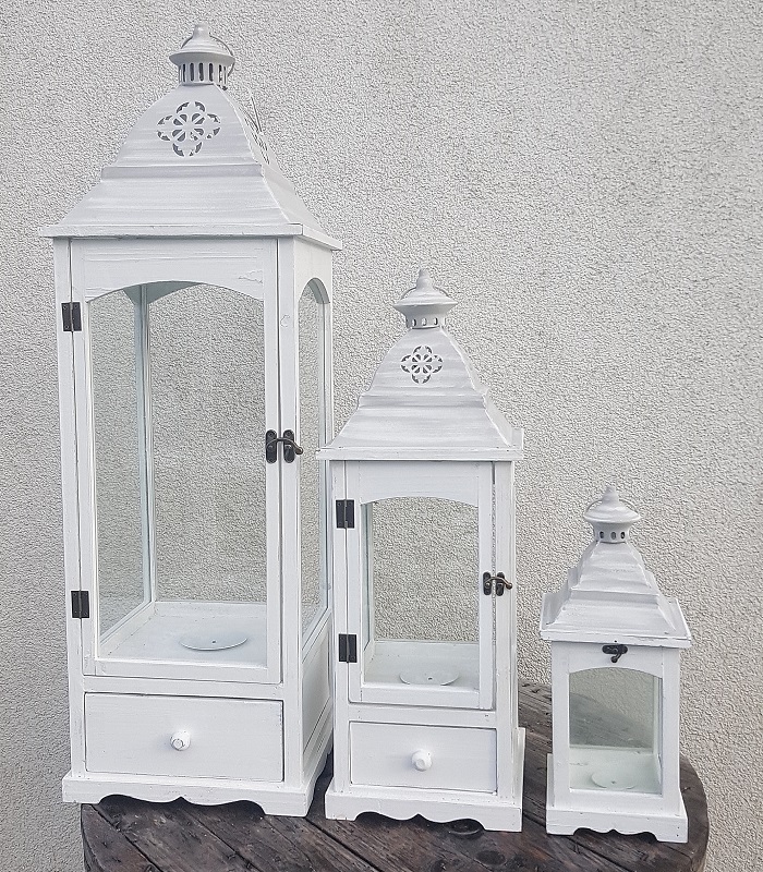 Dřevěná lucerna JOVANA, 40 cm - D3125/M