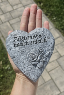 Smuteční srdce - Zůstaneš v našich srdcích