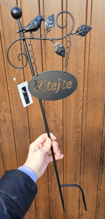 Kovový zápich - VÍTEJTE